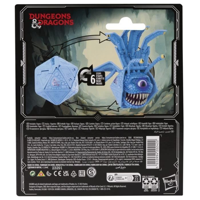 Figurine de collection tyrannoeil bleu convertible en d20 géant, monstre-dé Dicelings D&D, Dungeons & Dragons L'honneur des voleurs