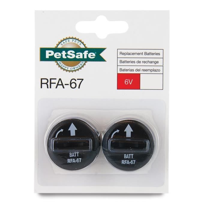 PetSafe - Lot de 2 Piles RFA-67 (6V) - Compatible Collier de Dressage, Anti-Aboiements et Anti-Fugue pour Chien