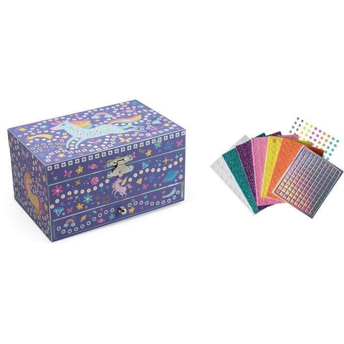 Image secondaire de Boîte à Musique Licorne - Mosaiques Colorées Stick'N Fun