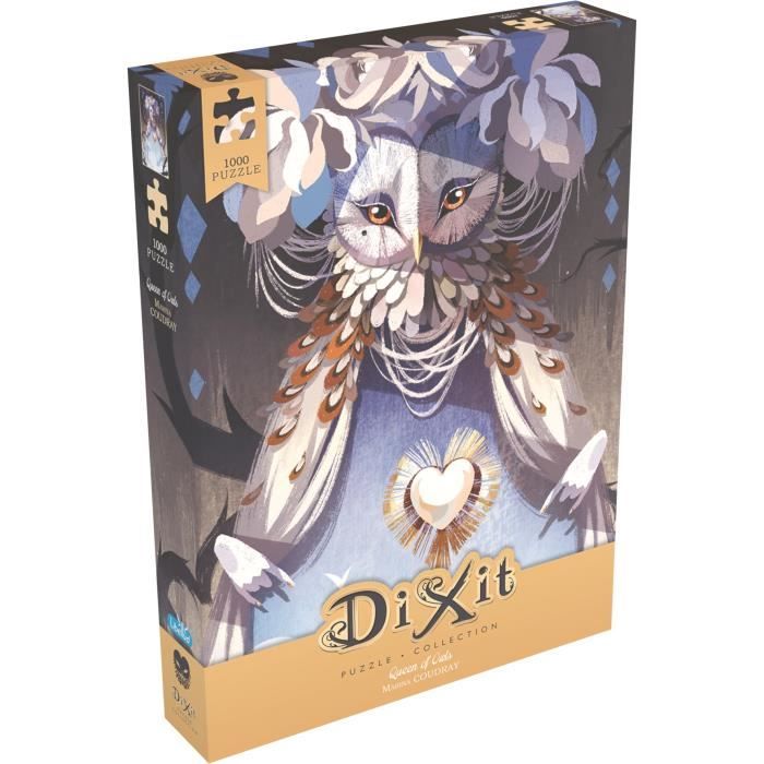 Dixit Puzzle 1000p Queen Owls - Asmodee - Jeu de société