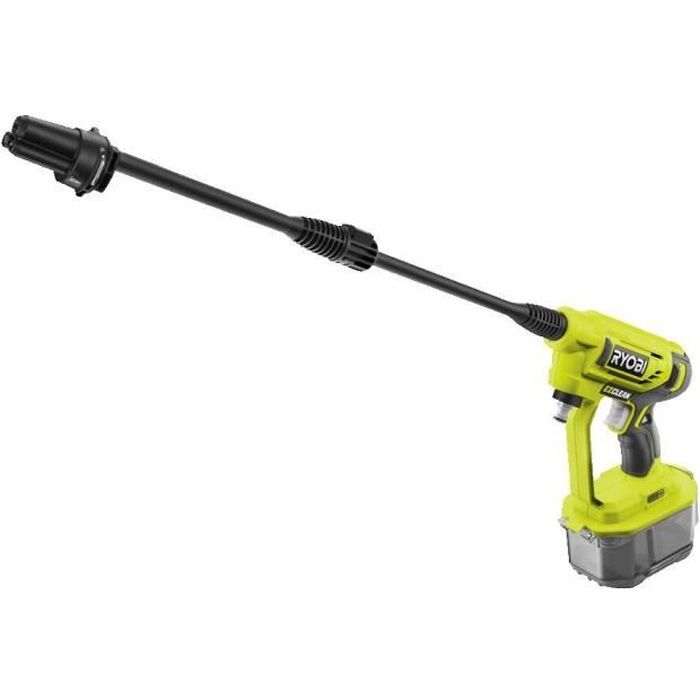 RYOBI - Pistolet haute pression 18V 22 bars 182 L - buse 3-en-1 - 1 batterie lithium+ 18V 2,5 Ah et 1 chargeur 1,5 A - RY18PW22A