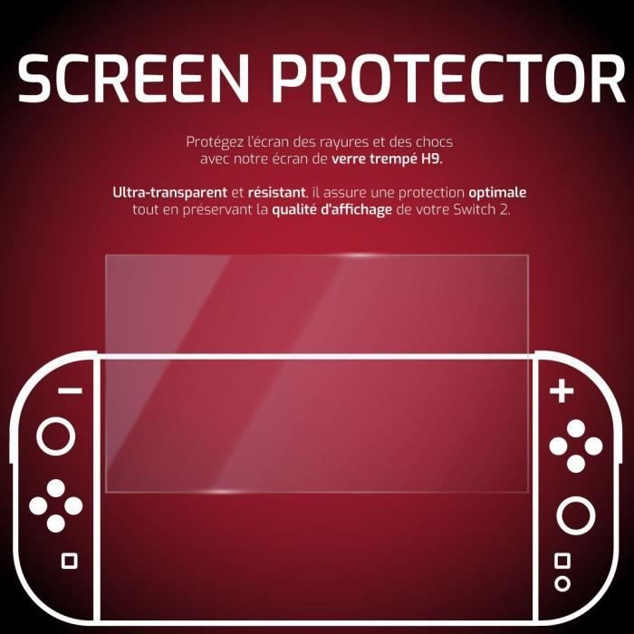 Image secondaire de Protection d'écran - ONLAN - Nintendo Switch 2 - Verre trempé H9