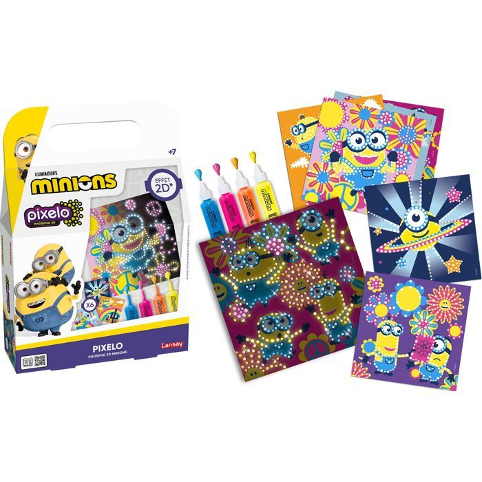 Image secondaire de Pixelo Minions - Kit de Dessin Phosphorescent 2D