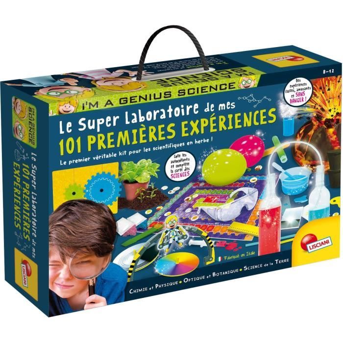 Science Kit - LISCIANI GIOCHI - I'M A GENIUS - 101 Experiments - Materials Included - Illustrated Manual