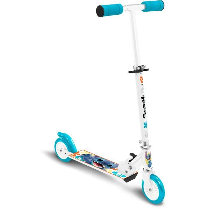 Foldable scooter - DISNEY - STITCH - Secure folding mechanism - Rear foot brake - Adjustable height