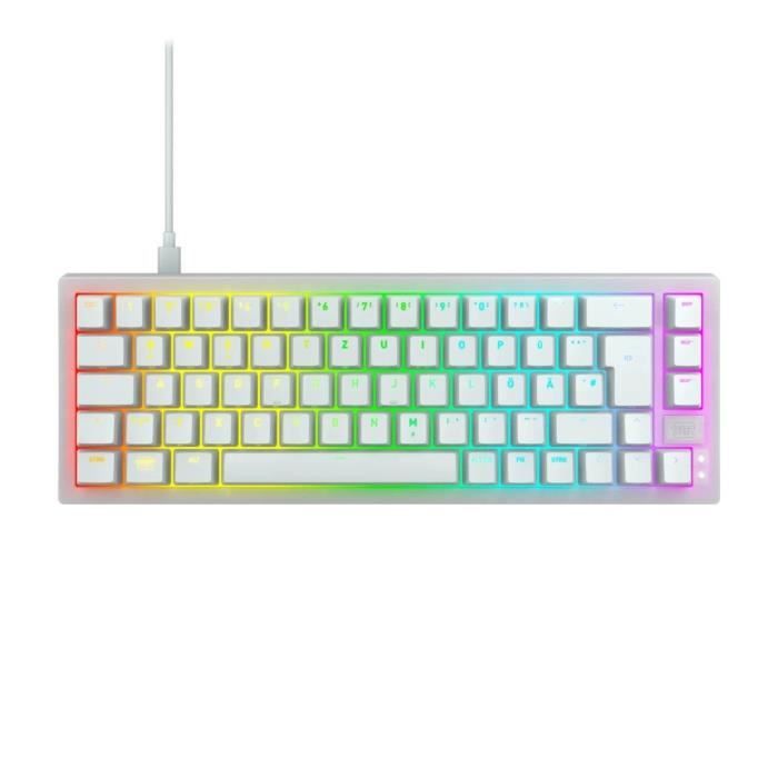 Clavier de jeu mécanique - CHERRY XTRFY K5V2 COMPACT - Format 65 % - Blanc