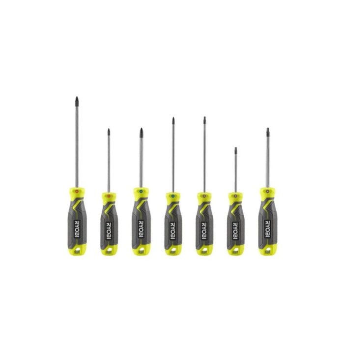 Juego de 7 destornilladores magn�ticos RYOBI - RHSDS7PC