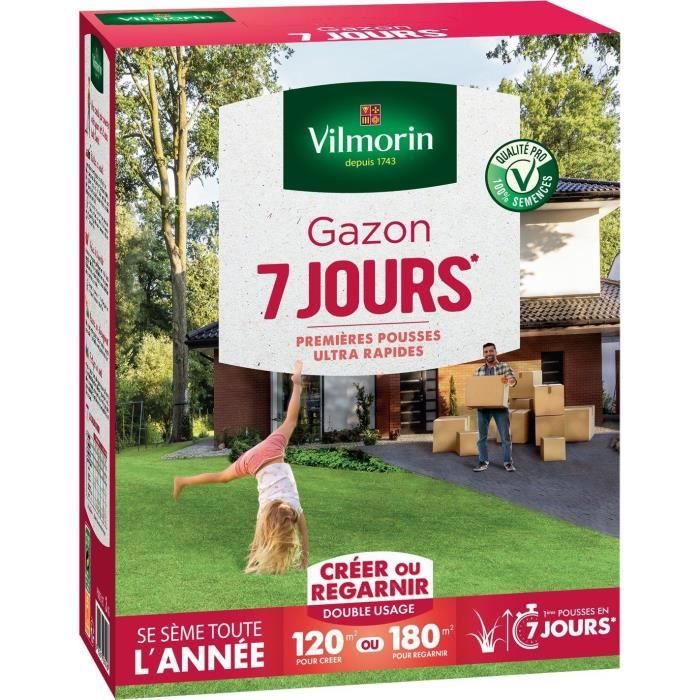 Image secondaire de VILMORIN Semences de gazon 7 jours - 3 kg