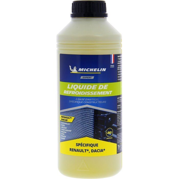 Liquido di raffreddamento - MICHELIN - Giallo - Conforme agli standard RENAULT DACIA - 1L