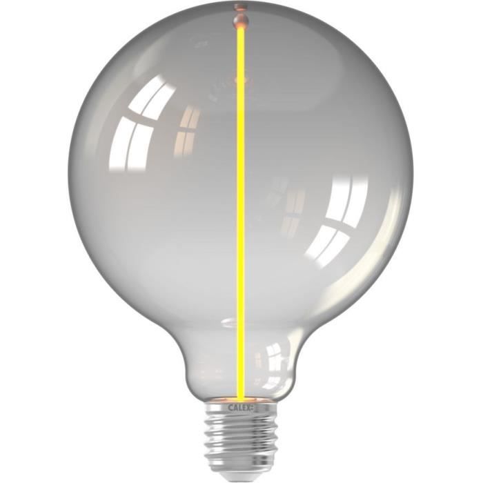 Lampadina LED E27 - CALEX - MAGNETO G125 - Filamento dritto - 3,4 W - 90 lm - 1800 K - Titanio
