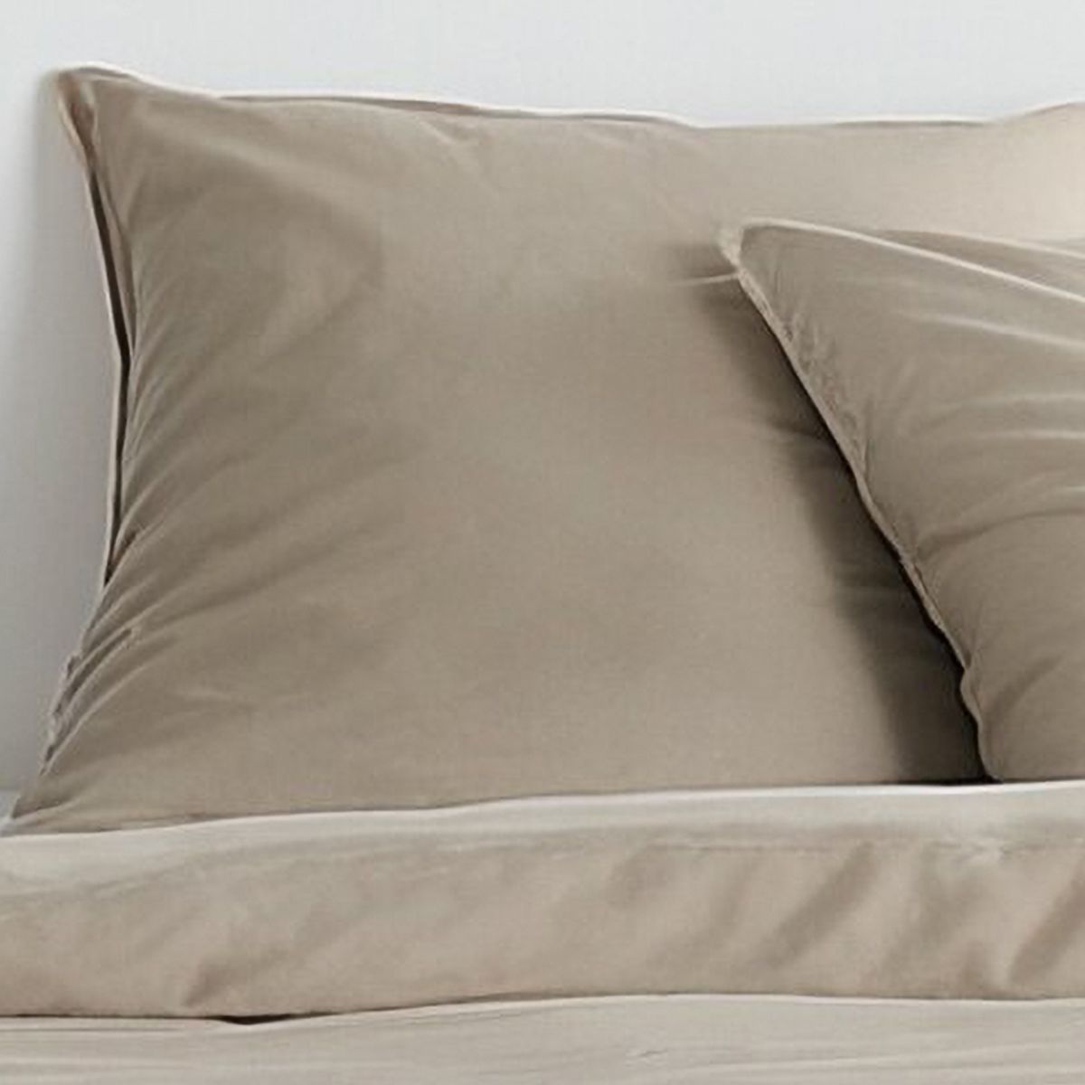 Image secondaire de Parure de lit Essential beige effet crépon - 220x240 cm - 2 personnes