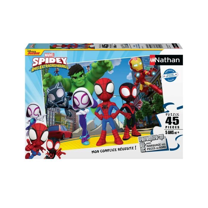 Spidey e i suoi amici puzzle 45 pezzi - Cartoni animati e fumetti - NATHAN - Dai 5 anni