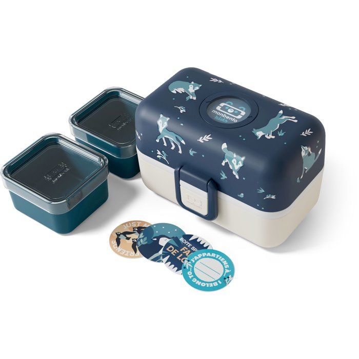 Lunch Box Enfant MONBENTO MB Tresor Wolf - 3 Compartiments Sans BPA