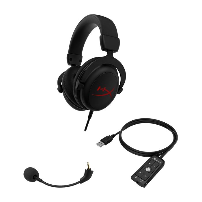 Casque de jeu filaire avec micro HyperX Cloud Core + 7.1 - Noir