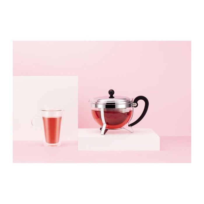 Image secondaire de BODUM CHAMBORD Théiere avec tamis 1,3L gris