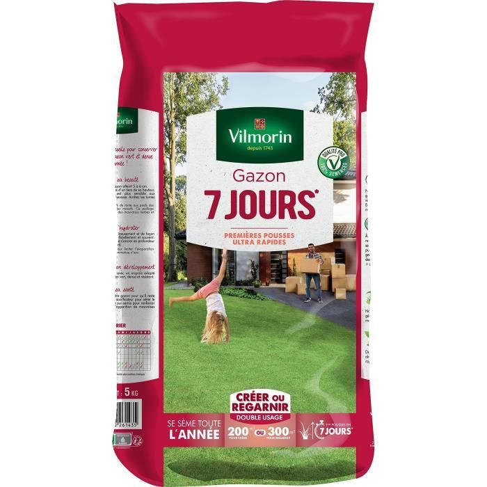 Image secondaire de VILMORIN Semences de gazon 7 jours - 5 kg