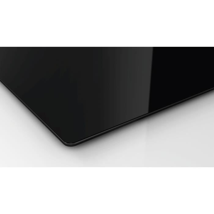 Table vitro 60cm BOSCH - PKF611BB8E - Type de commande: a l'avant - Design: sans cadre - Zone double - Noir