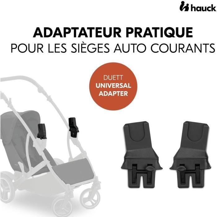 Image secondaire de Adaptateurs universels cosy - HAUCK - Pour poussette DUETT Universal CS - Noir