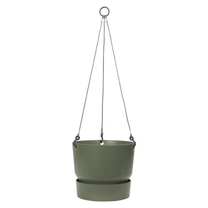 Vaso per fiori sospeso ELHO Greenville 24 - Esterno - Ø 23,9 x H 20,3 cm - Verde foglia