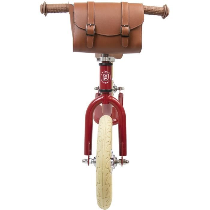 FUNBEE Draisienne 12 Retro avec Sacoche pour enfant - Rouge