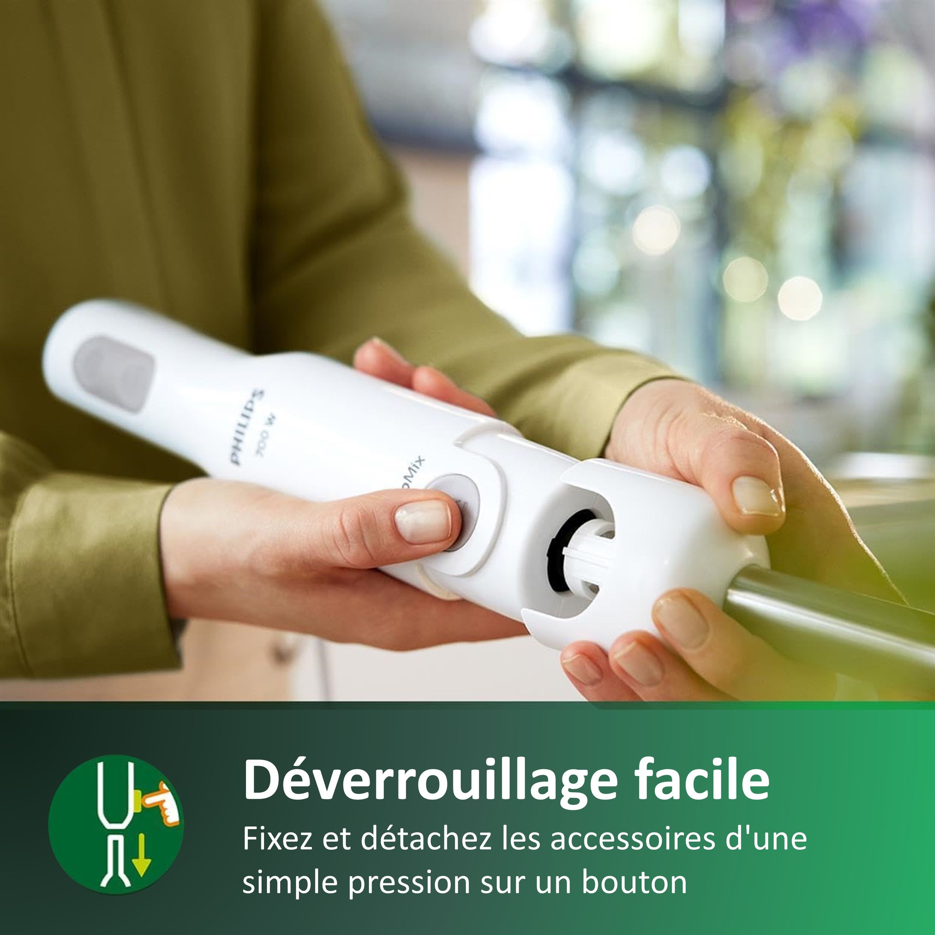 Hand Blender 650W Metal Base White Included Measuring Cup