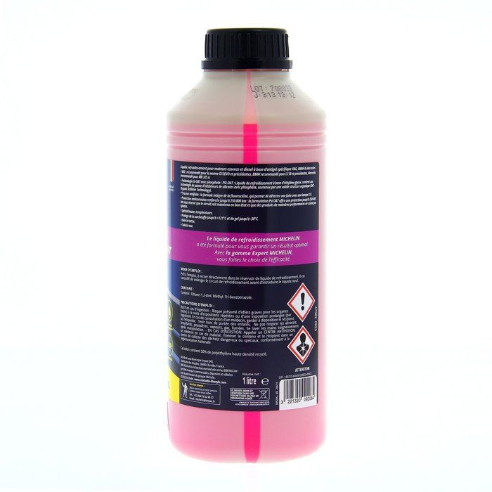 Image secondaire de Liquide de Refroidissement MICHELIN M30 - Rose 1L pour VAG, BMW et Mercedes
