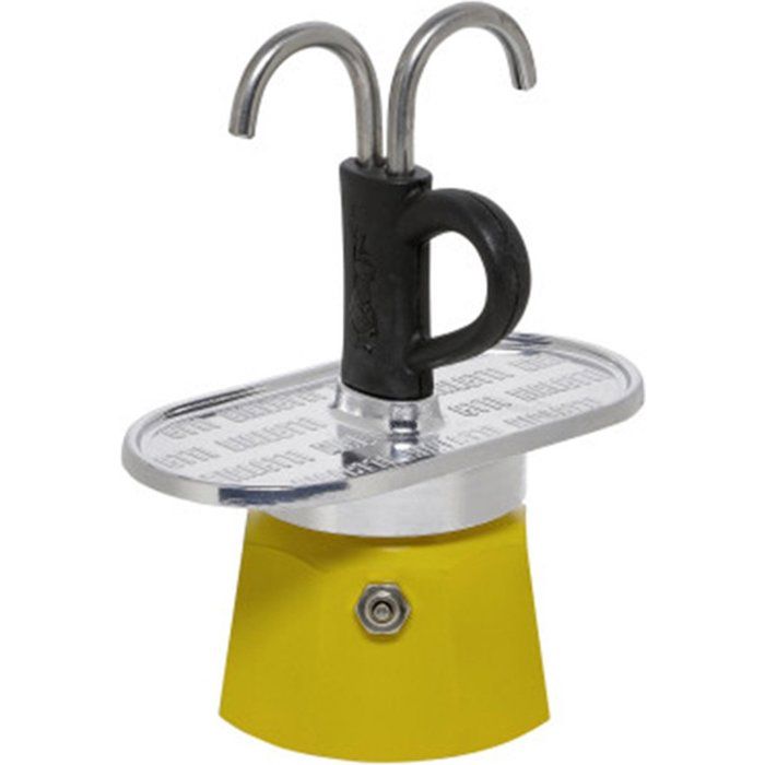 Image secondaire de Set Cafetière Italienne Mini-Express Lichtenstein avec 2 Tasses Jaunes