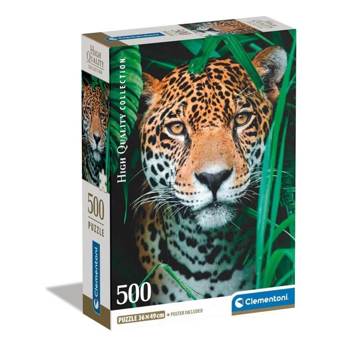 Image secondaire de CLEMENTONI - Compact 500 pieces - Jaguar in the jungle