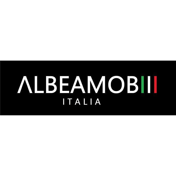ALBEA Enfilade 3 portes - Blanc - TORINO - L 150 x P 45 x H 80 cm