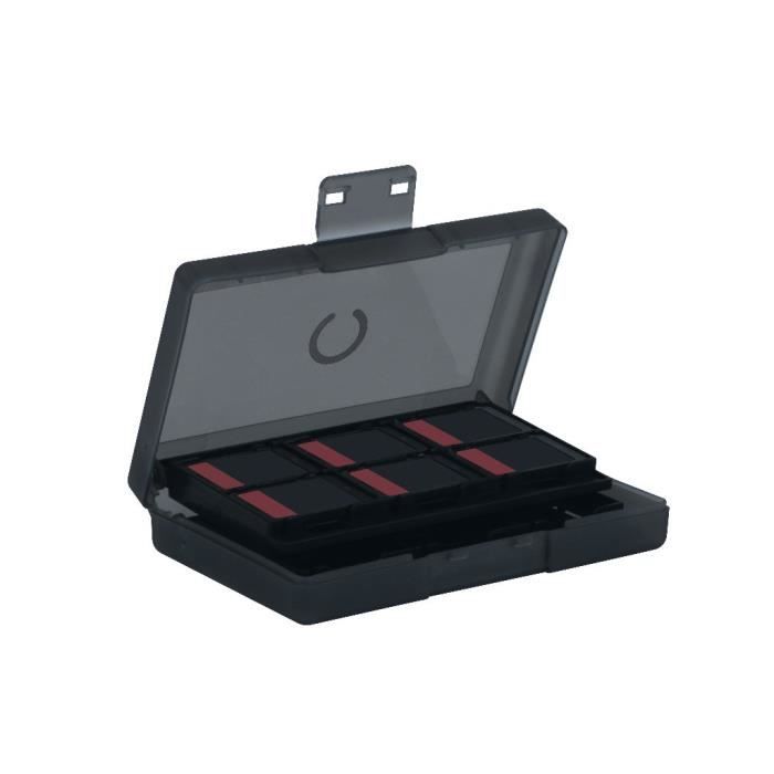 Custodia protettiva e per il trasporto - KONIX - Per cartucce di gioco Nintendo Switch 2 - Antiurto - 24 scomparti - Nero