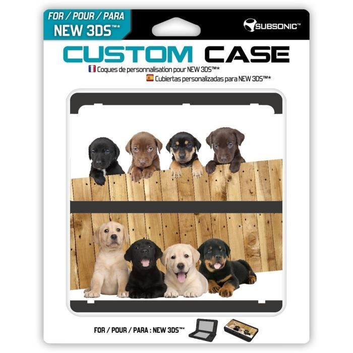 SUBSONIC - COQUE DE PROTECETION DOGS - CUSTOM CASE DOGS - NEW 3DS