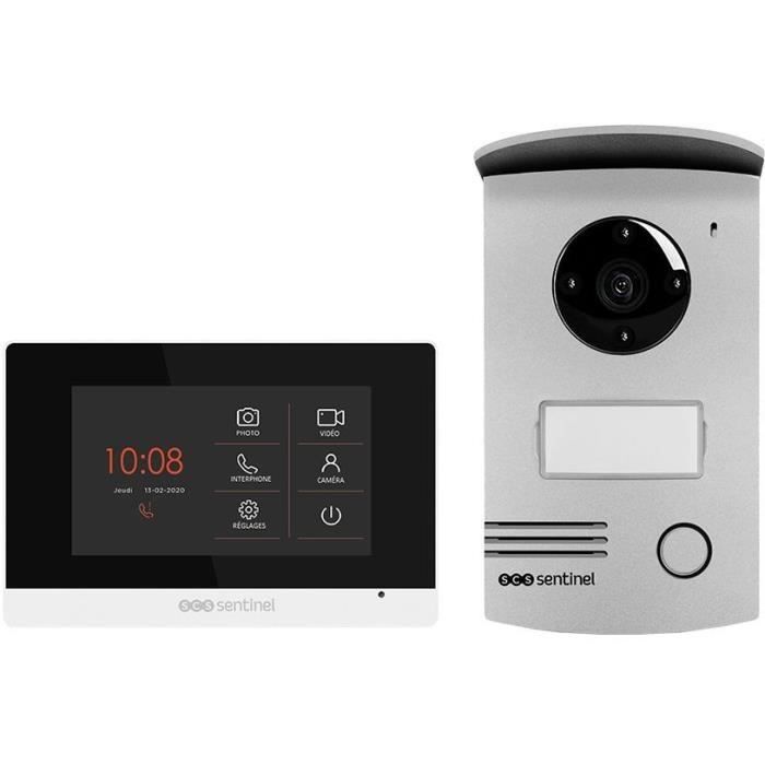 SCS SENTINEL - VisioDoor 4.3+ - Interphone vidéo filaire avec moniteur extra plat tactile 4,3