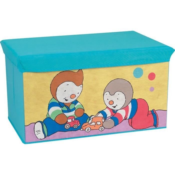Image secondaire de Coffre a jouets pliable - FUN HOUSE - T'CHOUPI - Banc de rangement - 55,5 x 34,5 x 34 cm