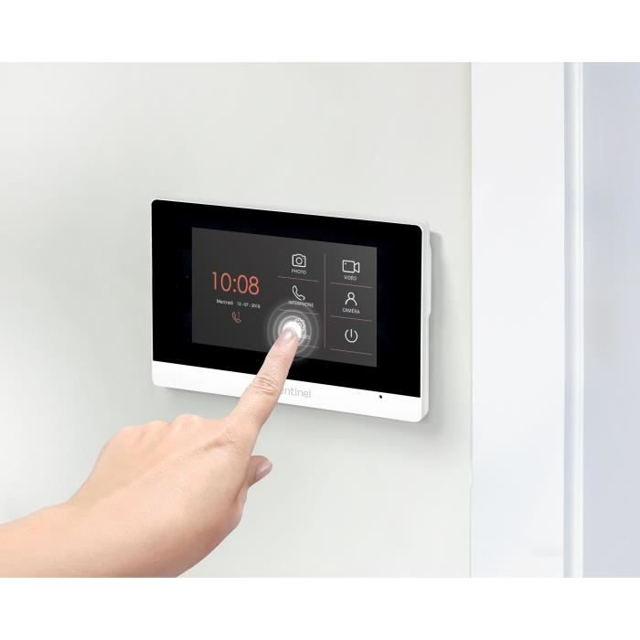 SCS SENTINEL - VisioDoor 4.3+ - Interphone vidéo filaire avec moniteur extra plat tactile 4,3