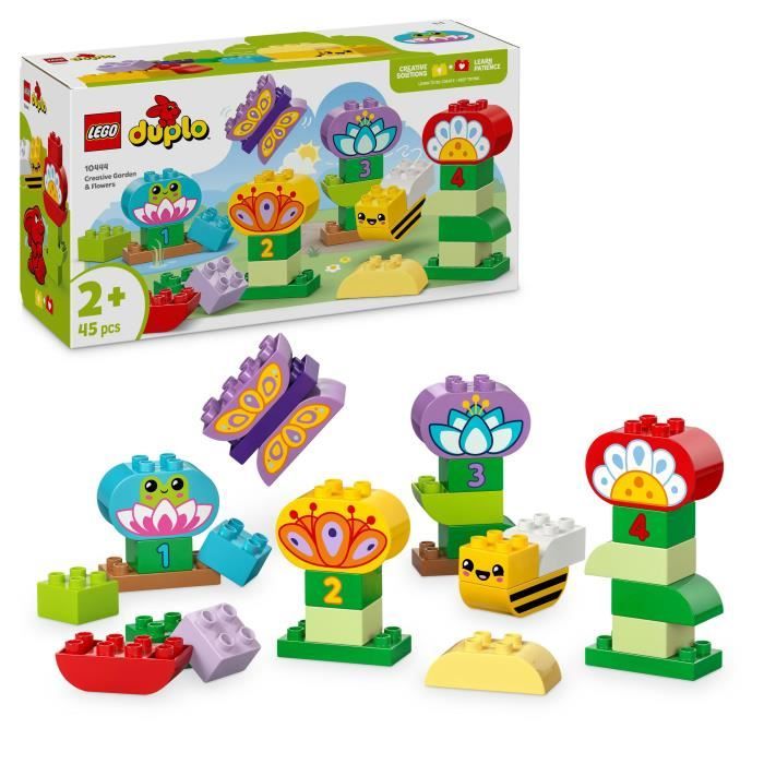 LEGO DUPLO My Town 10444 Il giardino creativo e i fiori - Set da costruzione per bambini di 2 anni