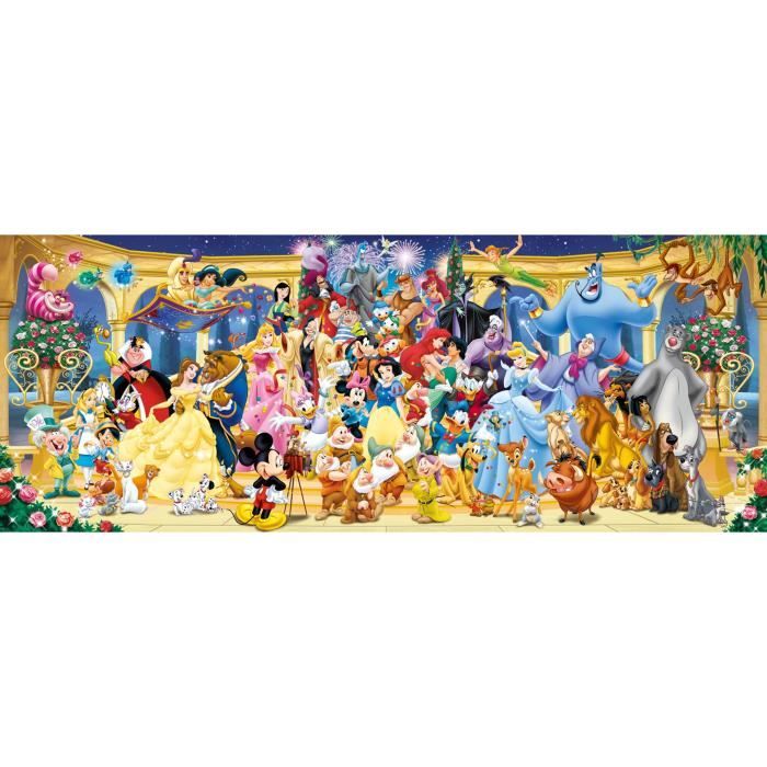 Ravensburger-Puzzle 1000 pieces Panorama-Disney group photo-Adults & children from 14 years old-Premium quality puzzle-12000444