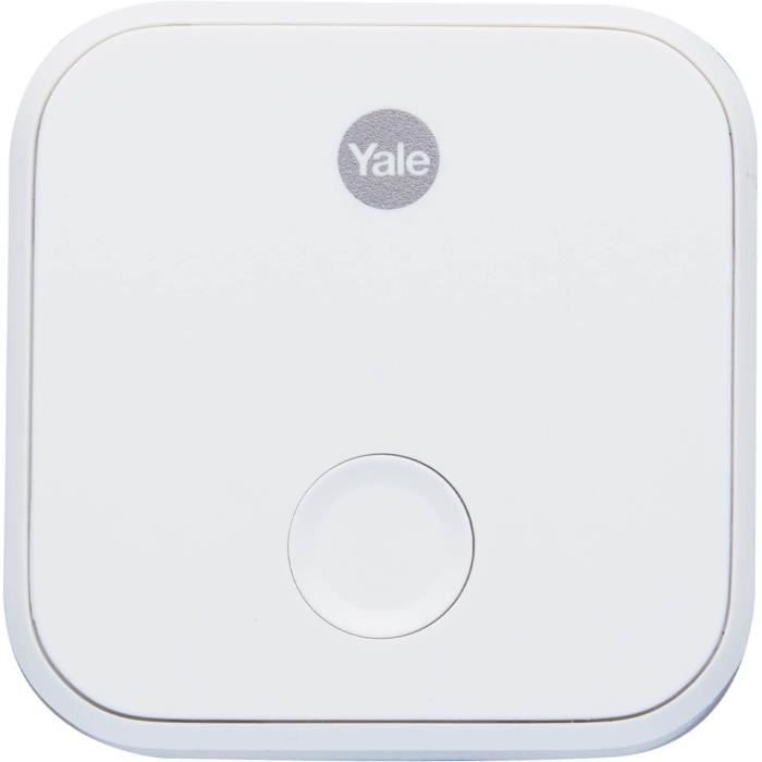 Pont WiFi pour acces a distance - YALE Connect Wi-Fi Bridge - 05/401C00/WH - Fonctionnalité Assistant Vocal - Prise 2 broches