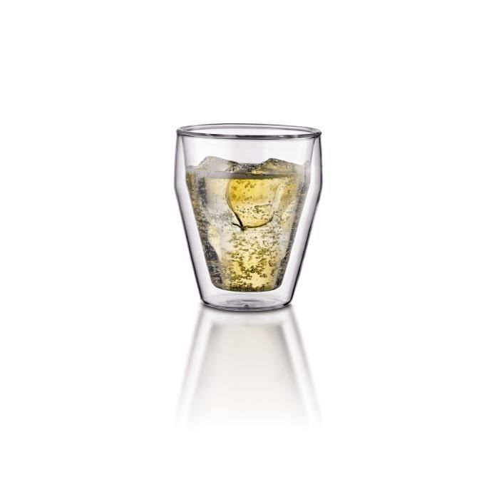 Image secondaire de Set 6 verres thermo - BODUM - Titlis - Double paroi - 0.25 l - Transparent