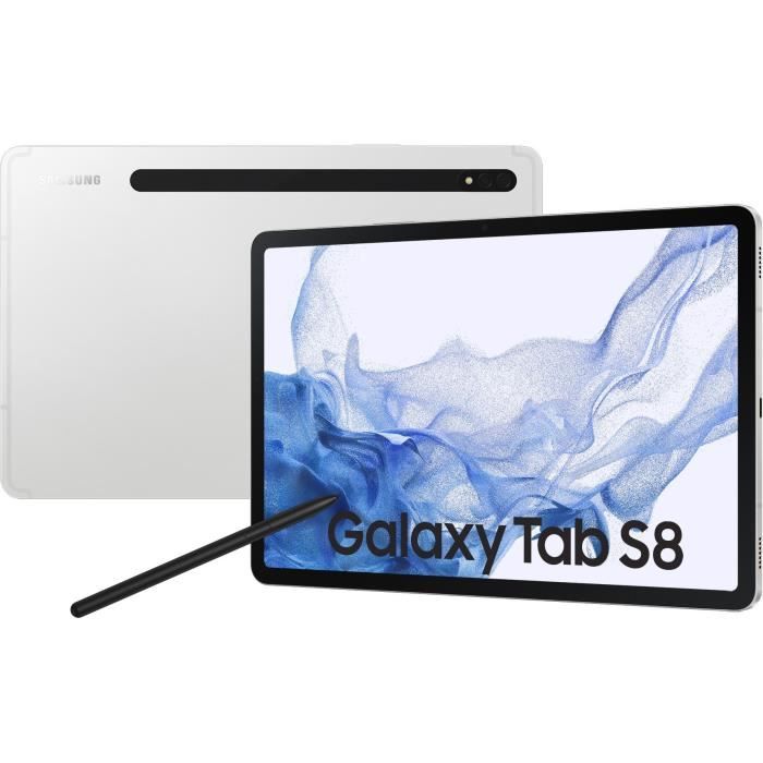 Tablette Tactile - SAMSUNG - Galaxy Tab S8 - 11 - RAM 8Go - 128Go - Argent - Wifi - S Pen inclus