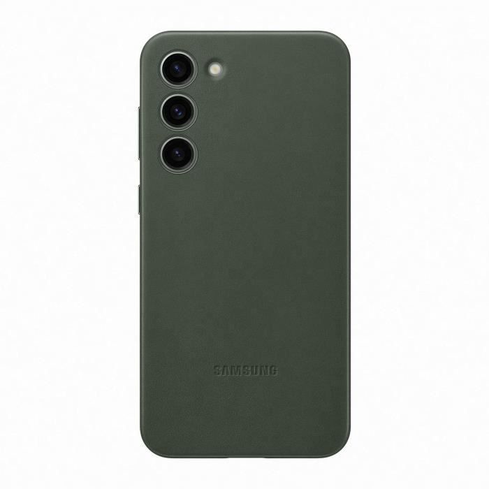 SAMSUNG Coque en cuir Galaxy S23+ Vert
