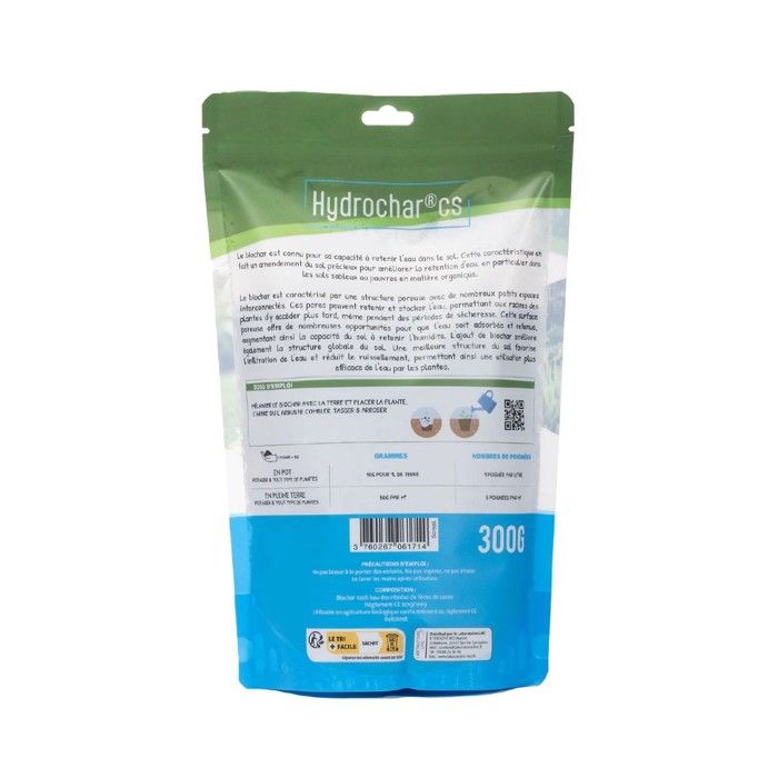 Image secondaire de Rétenteur d'eau Hydrochar CS - Sachet 300G