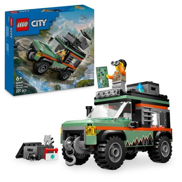 LEGO City 60447 El Cami�n Todo Terreno 4x4 - Set de construcci�n para ni�os de 6 a�os