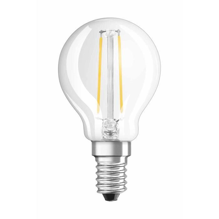 OSRAM Ampoule filament LED E14 2 W équivalent a 25 W blanc chaud