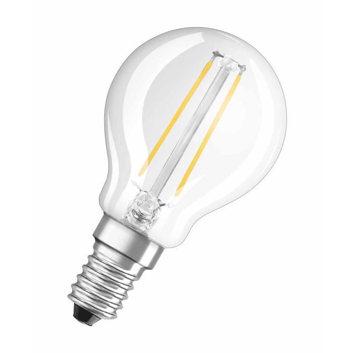 OSRAM Ampoule filament LED E14 2 W équivalent a 25 W blanc chaud