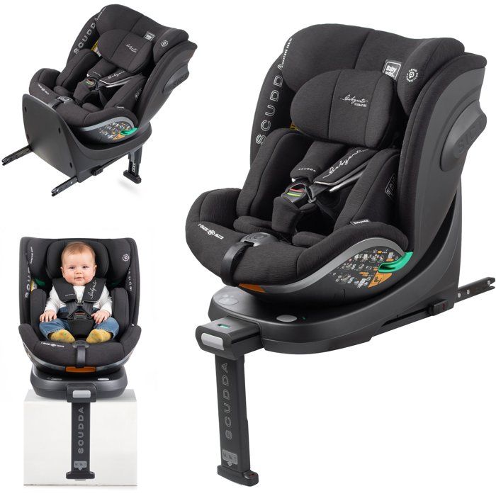 Siège Auto Pivotant Scudda BABYAUTO - Groupe 0/1/2/3 - Inclinable et Sécurisé