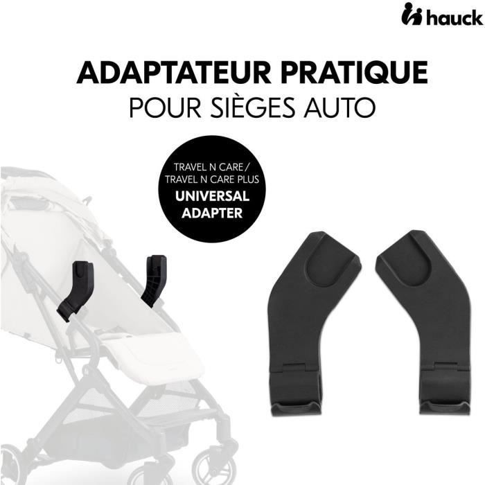 Image secondaire de Adaptateurs universels cosy - HAUCK - Pour poussette TRAVEL N CARE / PLUS - Noir