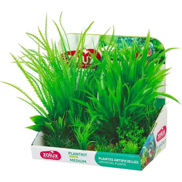 Image secondaire de Plantes artificielles pour aquarium - ZOLUX - Plantkit - Taille M - Lot de 6