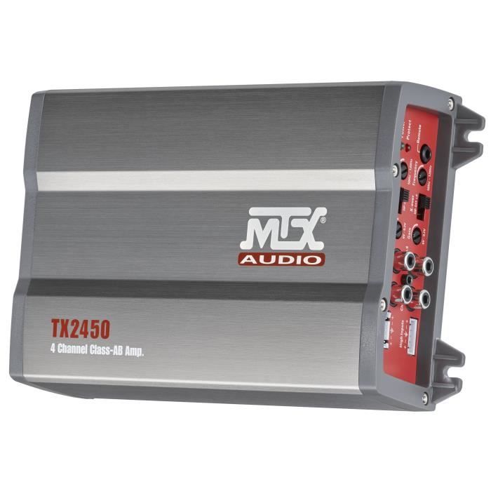Image secondaire de Amplificateur - MTX AUDIO - 4 canaux classe-AB 4x50Wrms - 4O ou 4x 75Wrms - 2O avec filtre actif variable