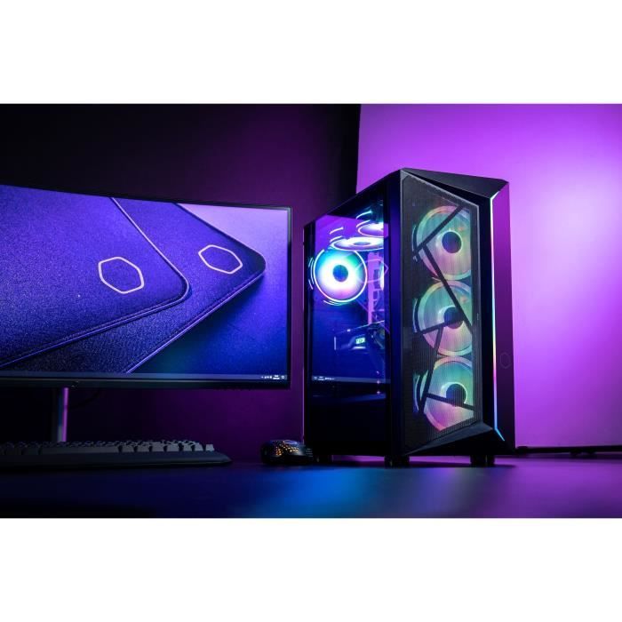 COOLER MASTER CMP 510 - Boitier PC - Midi Tower - Noir - ATX - Micro ATX - Mini-ITX