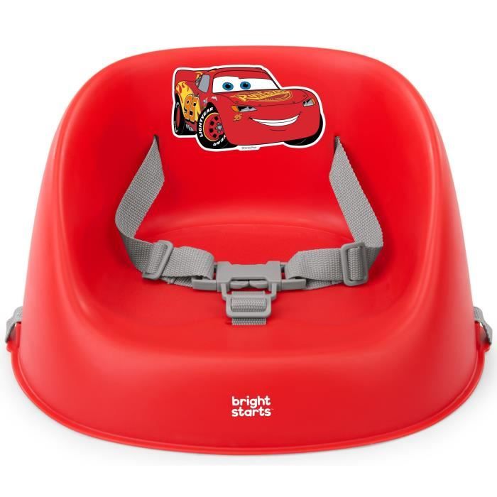 DISNEY BABY -CARS- Rehausseur de chaise bébé évolutif de 6 mois a 3 ans, harnais 3 points, facile a nettoyer